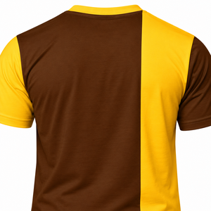 Camiseta IOTA Marrón Dorado para Hombre, Manga Corta, Cuello Redondo, con Gráfico de Letras Griegas de Fraternidad, Ropa Casual para el Campus - Product Image 5