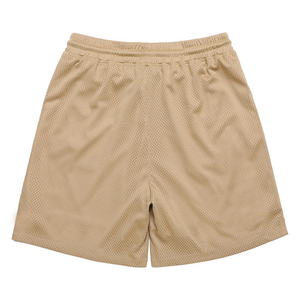 Shorts décontractés pour hommes, noir, bleu, blanc, uni, taille élastique, respirant, écologique, mi-longueur, 100% polyester, avec bande latérale - Product Image 4