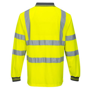 Hot Sale Long Sleeve <b>Work</b> Wear Hi Vis Polo Shirt Reflective Safety Security Outdoor <b>Work</b> Construction Polo Shirts - Product Image 4