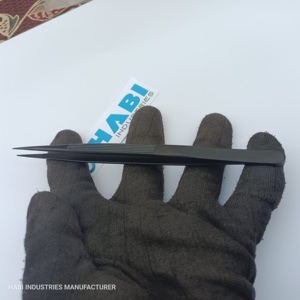 แหนบดึงขนคิ้วปลายเฉียงสแตนเลสสตีลแบบมืออาชีพจาก HABI INDUSTRIES เป็นมิตรกับสิ่งแวดล้อม ป้องกันไฟฟ้าสถิต ใช้ซ้ำได้ ทนทาน - Product Image 6