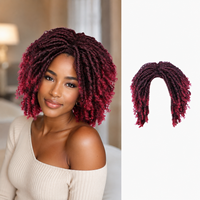Vente en gros de perruques en fibres synthétiques Miareo avec logo personnalisé, pour usage en salon, tresses teintées à trame unique, alternative aux cheveux tressés.