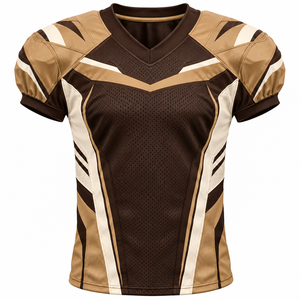 Maillot de football américain à la mode, design authentique, dégradé vert et or vieilli, édition limitée - Product Image 4