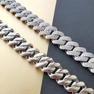 12mm Hip Hop Jewelry 2 Rows Moissanite <b>Iced</b> <b>Out</b> Miami Rose Gold Cuban Link <b>Chain</b> 925 Sterling Silver Necklace for Men - Product Image 3