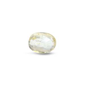 Loose 3.05 Carat Oval Cut Yellow Sapphire Gemstone for Fine Jewelry - Product Image 2