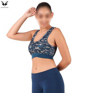 Active Wear Sublimation Bra Workout Fitness Full Coverage & High <b>Support</b> Breathable Women Fitness Breathable Solid Sports Bras - Product Image 3