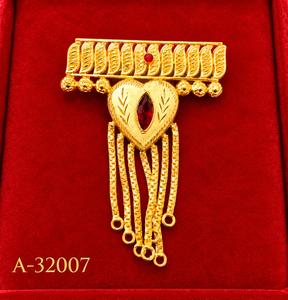MOLL JEWELLERS Broches con forma de flor chapados en oro con incrustaciones de circonita cúbica A-32006 Regalo de joyería unisex - Product Image 2