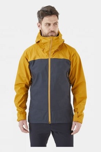 <b>Men's</b> Waterproof Soft Shell Hooded <b>Rain</b> <b>Jacket</b> with Zipper <b>Lightweight</b> Outdoor Windbreaker for Winter Hiking Custom Logo - Product Image 3
