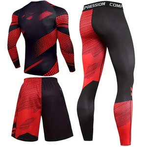 Conjunto de Compresión de Última Generación: Pantalones Largos y Shorts con Estampados Coloridos, Ideal para Actividades al Aire Libre, Entrenamiento, Gimnasio y Fitness - Product Image 2