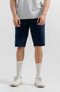 Shorts de golf classiques pour hommes, coupe ajustée, en toile 100 % coton tissée respirante, couleur unie, service OEM, taille mi-haute, décontracté - Product Image 4