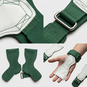 Guantes de cuero para levantamiento de pesas, unisex, para entrenamiento, fitness, culturismo, agarre muscular, guantes de cuero unisex - Product Image 1