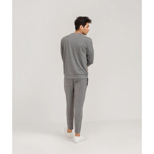Conjunto Deportivo de Dos Piezas para Hombre, Corte Holgado, Bloques de Color, Sudadera con Capucha y Pantalones Jogger, 100% Fibra de Bambú, Transpirable, Ropa Casual de Calle para Invierno - Product Image 2