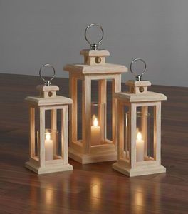 Farol de vela de madera hecho a mano y personalizado para eventos y decoración del hogar, para colgar y para piso. - Product Image 1