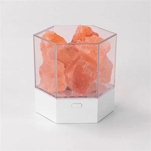 Difusor de Aroma Ultrasónico de Sal del Himalaya, Lámpara de Sal Rosa del Himalaya, Difusor de Aceites Esenciales - Product Image 1