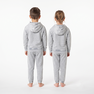 Conjunto de Sudadera con Capucha de Algodón Lavado al Ácido para Niños Unisex, Chándal con Media Cremallera, Conjunto Deportivo con Estampado Personalizado, Talla Regular - Product Image 2