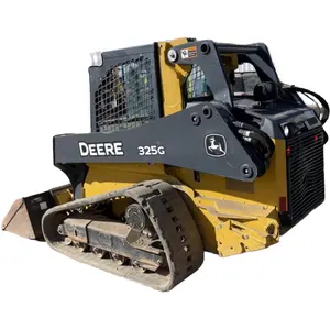 John Deere 325G TRACK รถลื่นไถลดีเซลพร้อมถังเครื่องปรับอากาศพวงมาลัยจอยสติ๊กคู่มือ Coupler