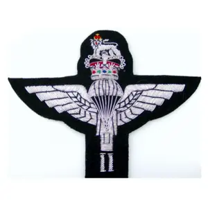 OEM飞行飞行员机翼银条徽章批发金属丝金条胸部补丁机翼飞行员胸部徽章和补丁