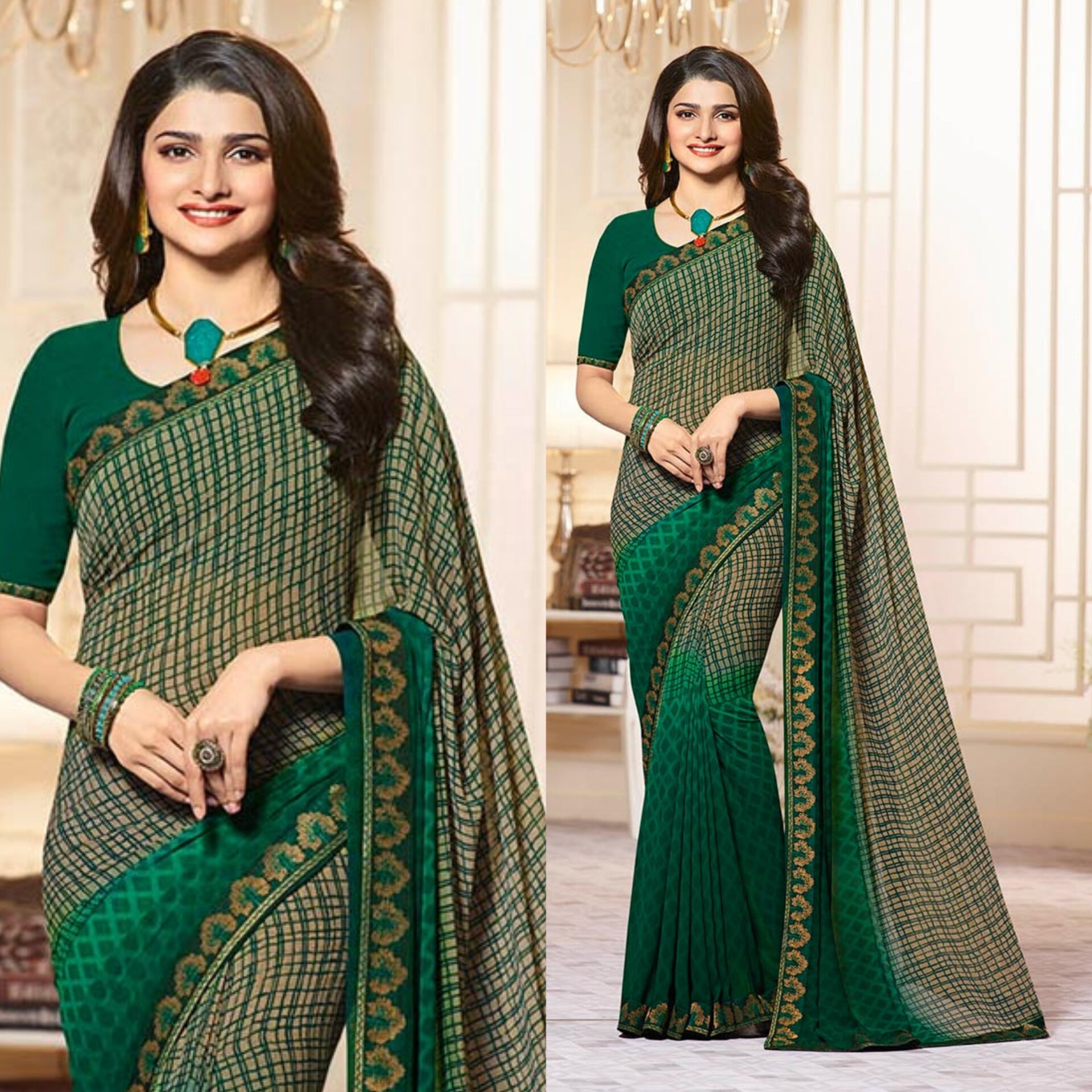 Sari Sari India baju pesta Bollywood desainer pernikahan wanita Pakistan Saree Sari pesta India memakai pernikahan