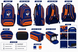 Sacs à dos de baseball personnalisés, sacs de rangement haute performance pour les équipes, les joueurs et l'organisation du matériel sportif - Product Image 6