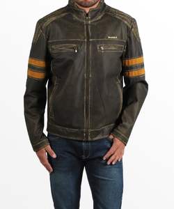 เสื้อแจ็คเก็ตหนังผู้ชายแบบทางการสำหรับฤดูหนาว น้ำหนักเบา ดีไซน์สั่งทำพิเศษ OEM คุณภาพสูง ระบายอากาศได้ดี สำหรับขายออนไลน์ - Product Image 4