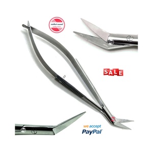 Nouvelle arrivée Castroviejo ciseaux droits pointus/pointus 4.5 "Micro poignée à ressort Instruments de chirurgie allemand en acier inoxydable - Product Image 5