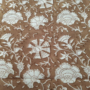 Hermosa Tela 100% Algodón Puro, Multicolor, Estampado Floral Indio a Mano, Ecológica, para Cortinas, Bolsos de Mujer/Niño/Niña - Product Image 1