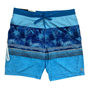 UPF 50 <b>Men's</b> Eco-Friendly High Waist <b>Men's</b> Stretch Swim <b>Trunks</b> w/ Diagonal Pocket Bermuda Style Summer Breathable Shorts - Product Image 4