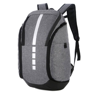 <b>Black</b> Nylon Sports Backpack with Reflective Stripe 50-70L Capacity for Gym and Outdoor Use - Product Image 4