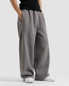 <b>Men's</b> Elastic Waist Baggy <b>Trousers</b> Relaxed Fit <b>Wide</b> <b>Leg</b> Lightweight Sporty Breathable Polyester/Cotton Casual Fashion Soft - Product Image 3