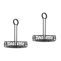 Cesta de Frutas Compacta de Metal Ideal para Cozinhas Pequenas, Oferecendo Organização Eficiente de Frutas e um Toque Decorativo