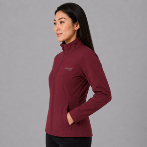 Chaqueta Softshell para Mujer, con Logotipo Personalizado, Resistente al Viento, Impermeable, Transpirable, Informal para Exteriores, de Alta Calidad - Product Image 3