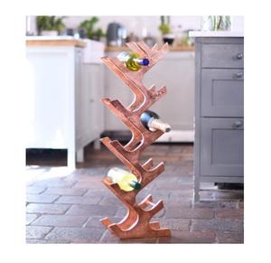 Estante de Vino Decorativo de Aluminio Dorado para Mesa Redonda, Estante de Vino Tradicional de Aluminio para Cocina y Hogar - Product Image 2