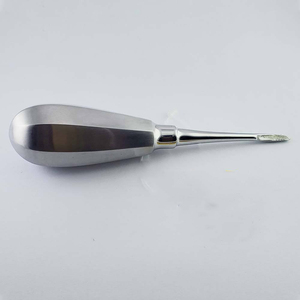 เครื่องมือถอนรากฟันแบบใช้ซ้ำได้ Bone Bridge Instruments BBI-063 (ด้านขวา) สีเงิน สแตนเลสสตีล ด้ามจับตามหลักสรีรศาสตร์ ได้รับการรับรองมาตรฐาน CE - Product Image 3