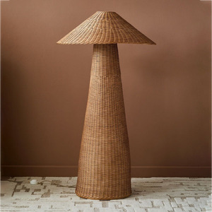 Nuevos Diseños 2026, Lámpara de Pie de Mimbre, Lámpara de Ratán Vintage Creativa para Sala de Estar y Dormitorio, de Fabricante Vietnamita - Product Image 2