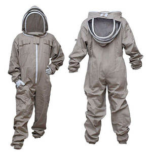 Combinaison d'apiculture de sécurité respirante avancée avec capuche amovible et genoux renforcés pour la cueillette professionnelle du miel - Product Image 1