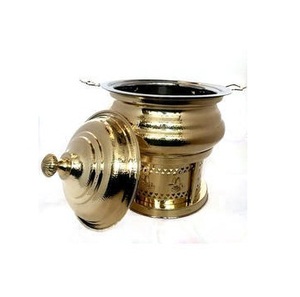 Juego de Recipientes para Buffet de Lujo con Tapa Enrollable y Recipiente para Alimentos, Funciona con Gas/Combustible, Metálico, para Servir en Banquetes - Product Image 1