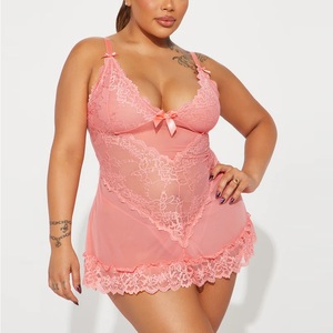 Vêtements de nuit sexy à bas prix, best-sellers, incluant des chemises en satin, des nuisettes et des ensembles de pyjamas élégants pour femmes. Fabriqué au Bangladesh. - Product Image 4
