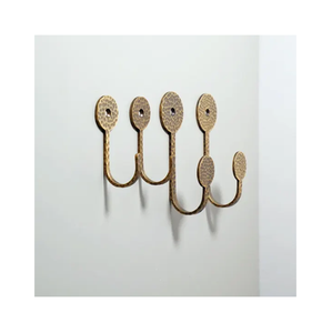 Gancho de latón hecho a mano para colgar toallas en el baño, perchas para abrigos, gancho para colgar en la pared, accesorios de decoración. - Product Image 6