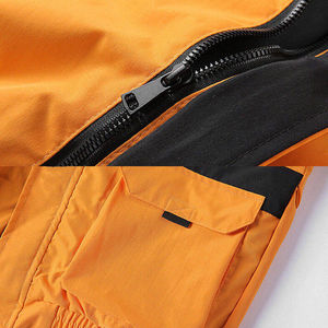Chaqueta Cortavientos Transpirable e Impermeable con Cierre de Cremallera, Logotipo Impreso, OEM Personalizado, Talla Grande, para Hombre, Tejido con Memoria, para Invierno - Product Image 5