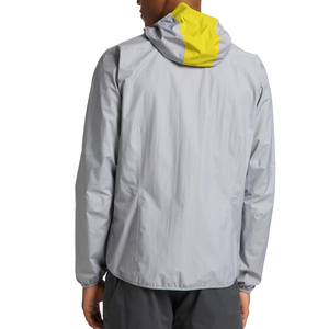 <b>Men's</b> Hooded Windproof <b>Canvas</b> <b>Jacket</b> Solid Color Sporty Style Winter Wear Front Logo Polyester Material Regular Fit - Product Image 3