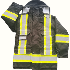Custom New High Visibility Winter <b>Waterproof</b> Reflective Safety Parka <b>Work</b> Wear - Product Image 6
