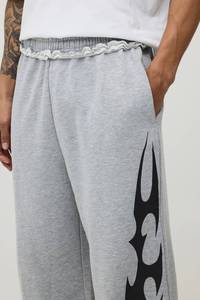 Pantalones Deportivos Personalizados al por Mayor para Hombre, Pantalones Deportivos Casuales de Felpa de Algodón con Estampado DTF, Fabricación OEM ODM con Logotipo Personalizado - Product Image 4