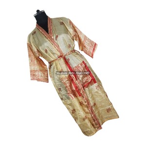 KL001 Colección Otoño-Invierno, Kimono Largo de Seda y Poliéster, Estilo Vintage, Ropa Casual de Secado Rápido, Estilo Bohemio - Product Image 1