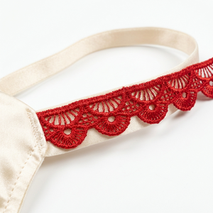 Ribete de encaje GPO de guipur rojo de 10 mm al por mayor, ecológico, 20 metros, para dobladillos de vestidos, dupattas, manualidades, costura, bolsos y empaques de regalo - Product Image 5