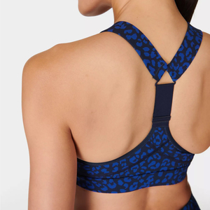 Women's High Support Simple Style Sport Bra for Yoga & Running Plus Size Breathable Quick Dry Spandex/Nylon Front Logo - Product Image 4