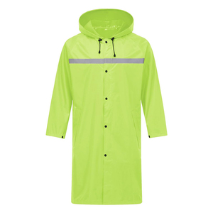 Waterproof Raincoat with Reflective Strips Rain Jacket <b>Pants</b> Suit Waterproof Jacket for Camping Rainproof with Front - Product Image 4