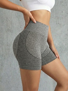 Women Premium Seamless Yoga Shorts High Waist Gym Workout Fitness <b>Running</b> Shorts - Product Image 3