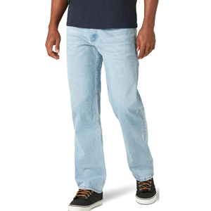 Pantalones Vaqueros Casuales de Algodón Tejido Personalizados, Lavado Medio, Transpirables, Moda Otoñal, Corte Recto y Ajustado para Hombre - Product Image 5
