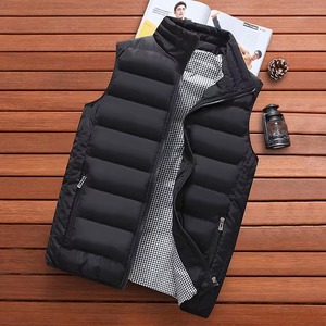 Chaleco para hombre, chaleco cortavientos, chaqueta sin mangas, chaleco de invierno, abrigo informal para hombre, acolchado de algodón, cálido y grueso, relleno de poliéster - Product Image 2