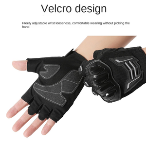 ถุงมือขี่จักรยานยนต์หนังคุณภาพสูงแบบเต็มนิ้ว หน้าจอสัมผัสได้ ระบายอากาศ ทนทานต่อการสึกหรอ กันลื่น กันตก - Product Image 3