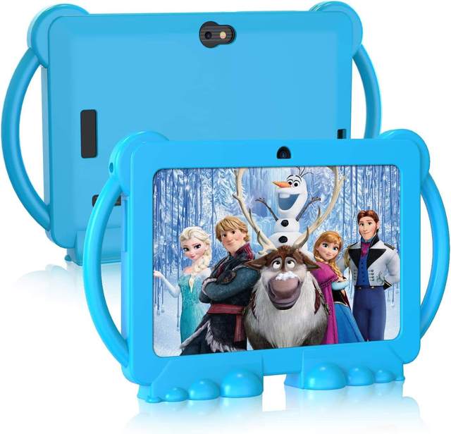 7 Inch Kids Educational Learning Tablets 1GB+8GB Storage Portable Silicone Case Great Christmas Graduation Children's Birthday